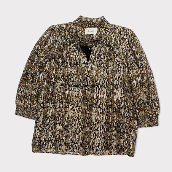 BA&SH Gallas Silk-Blend Ruffle Top - Picture 6 of 9